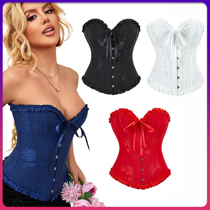 New multi-colored lace corset strap waist fishbone corset gather body sculpting women corset
New multi-colored lace corset strap waist fishbone corset gather body sculpting women corset