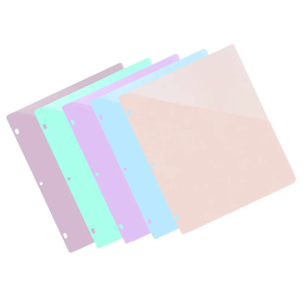 5 Pcs A4 3 Hole Plastic File Organizers Clear Binder Pockets File Folder Bags Office Supply Essentials
5 Pcs A4 3 Hole Plastic File Organizers Clear Binder Pockets File Folder Bags Office Supply Essentials
