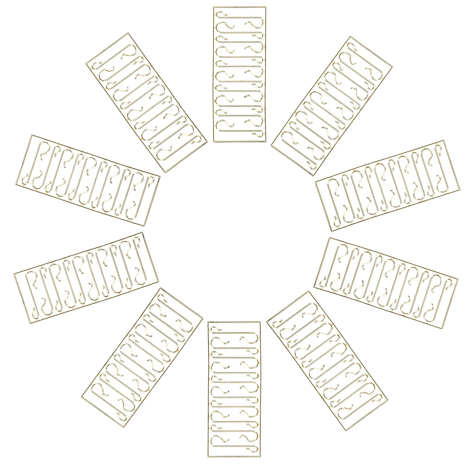 100 PCS Christmas Tree Hook Hooks Ornament Hangers Accessories Golden Hanging for 
100 PCS Christmas Tree Hook Hooks Ornament Hangers Accessories Golden Hanging for