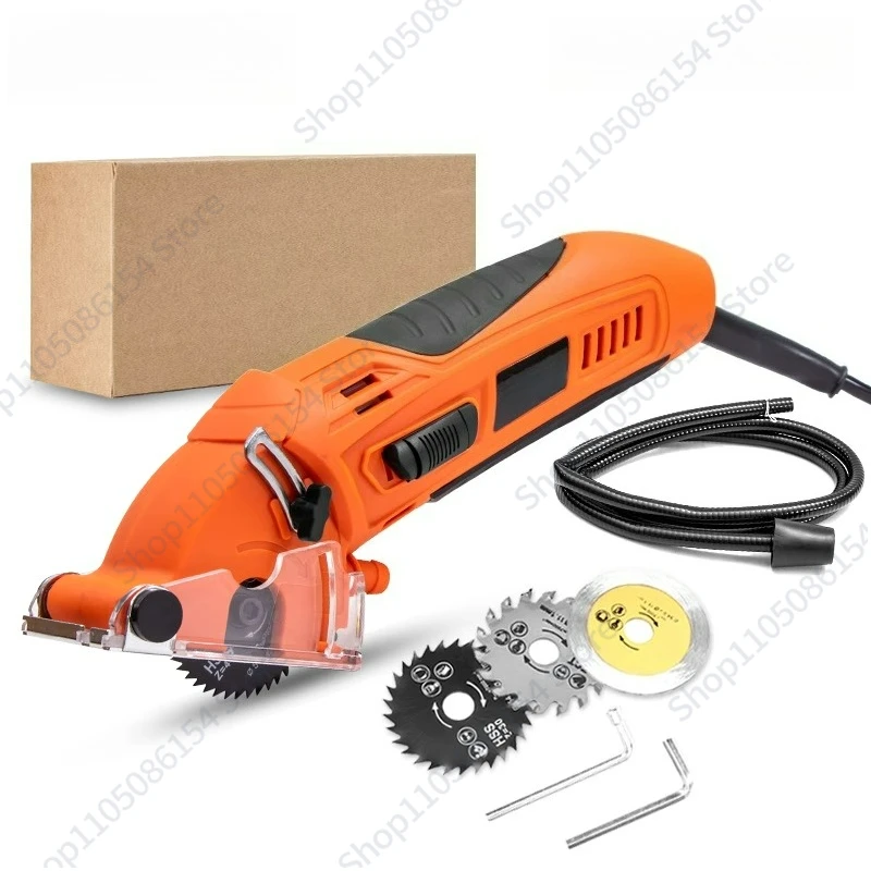 400W Handheld Mini Chainsaw Circular Saw with 3 Saw Blades and Vacuum Adapter Electric DIY Sawing Wood Metal Cutting Machine
400W Handheld Mini Chainsaw Circular Saw with 3 Saw Blades and Vacuum Adapter Electric DIY Sawing Wood Metal Cutting Machine