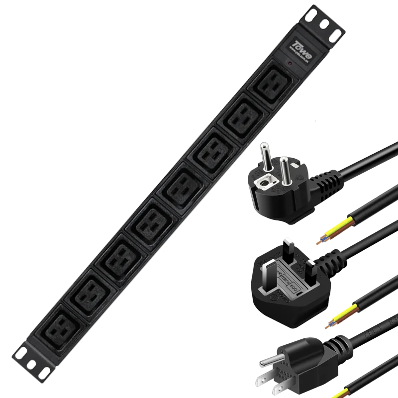 1PC Towe 19" PDU 8-way IEC C19 Black Aluminum Alloy Shell Power Distribution Unit 1.8 meters Power Cords US/EU/UK Standard PDU
1PC Towe 19" PDU 8-way IEC C19 Black Aluminum Alloy Shell Power Distribution Unit 1.8 meters Power Cords US/EU/UK Standard PDU