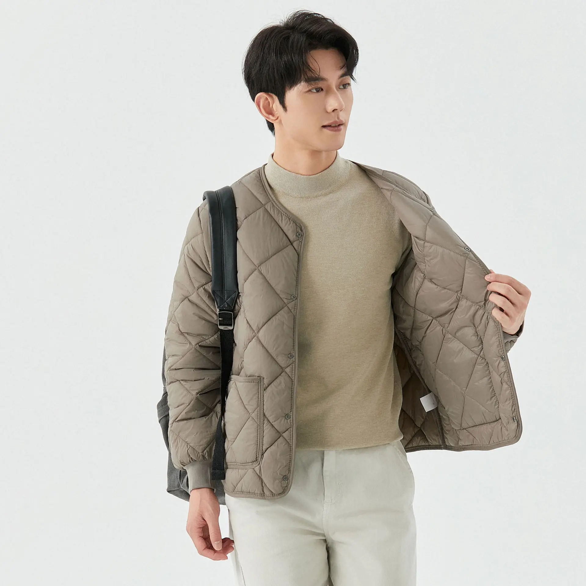 Spring and Autumn Winter Leisure Commuting Increase Thickened and Velvet Warm Long Sleeve Cotton Clothes for Male Students
Spring and Autumn Winter Leisure Commuting Increase Thickened and Velvet Warm Long Sleeve Cotton Clothes for Male Students