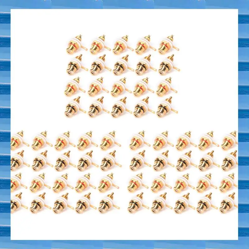 AT53 60 шт. позолоченный разъем RCA разъем гнездовой разъем панели шасси для динамика усилителя
AT53 60 шт. позолоченный разъем RCA разъем гнездовой разъем панели шасси для динамика усилителя