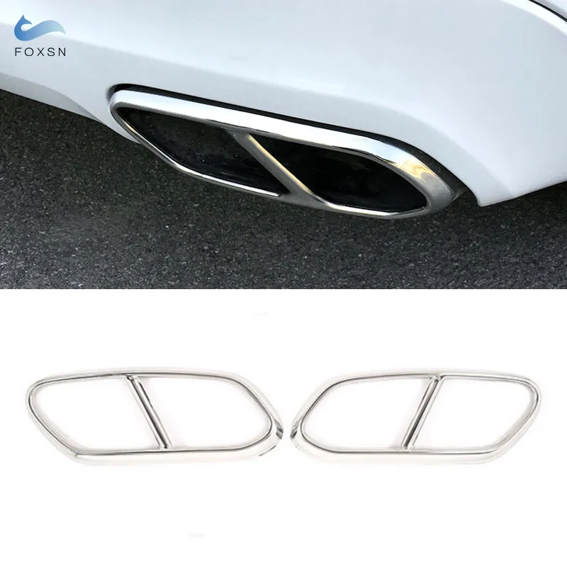 For Volvo XC60 2018 2019 Stainless Steel 2pcs Silver Car Tail Muffler Exhaust Pipe Output Cover Protective Trim
For Volvo XC60 2018 2019 Stainless Steel 2pcs Silver Car Tail Muffler Exhaust Pipe Output Cover Protective Trim