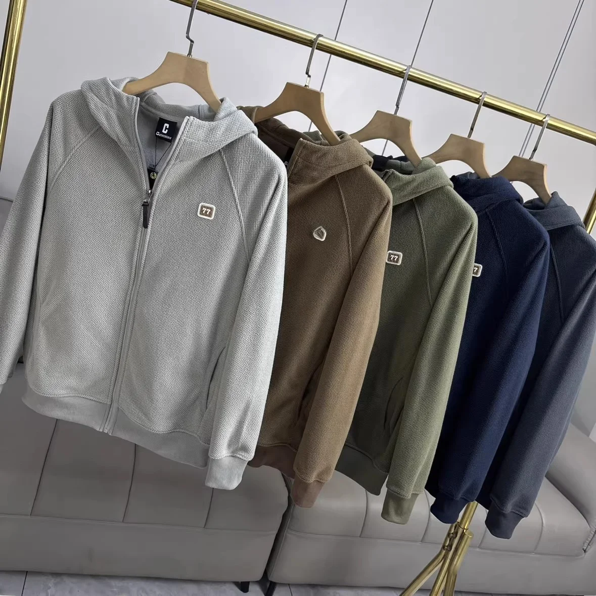 Men's Winter Fce Lined Thiened Comfortable Warm Hooded Casual Color Knitted Zipper Open Cardigan Sweatirt Jaet
Men's Winter Fce Lined Thiened Comfortable Warm Hooded Casual Color Knitted Zipper Open Cardigan Sweatirt Jaet