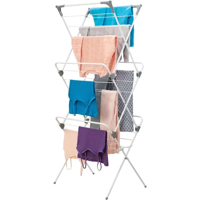Tall Metal Foldable Laundry Clothes Drying Rack Stand - Compact, Portable, Folding, and Collapsible for Storage
Tall Metal Foldable Laundry Clothes Drying Rack Stand - Compact, Portable, Folding, and Collapsible for Storage