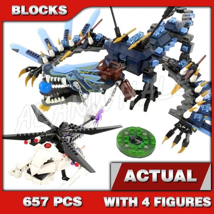 657pcs Shinobi Bule Lightning Dragon Battle Silver Helicopter Poseable Wings 79141 Building Block Toys Compatible With Model 
657pcs Shinobi Bule Lightning Dragon Battle Silver Helicopter Poseable Wings 79141 Building Block Toys Compatible With Model