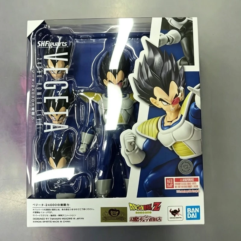 Bandai Genuine SHF Vegeta Black-haired Battle Suit Frieza Chapter Dragon Ball Super Soul Limited Movable Model Figure
Bandai Genuine SHF Vegeta Black-haired Battle Suit Frieza Chapter Dragon Ball Super Soul Limited Movable Model Figure