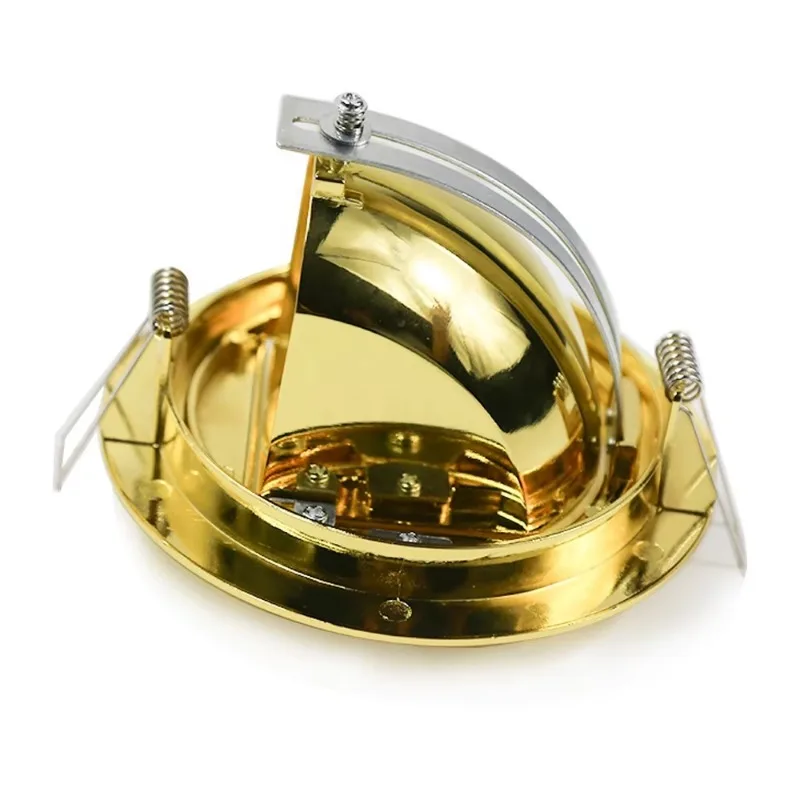 Customized high-end gold color electroplating embedded ceiling light 3w 6w elephant nose light
Customized high-end gold color electroplating embedded ceiling light 3w 6w elephant nose light