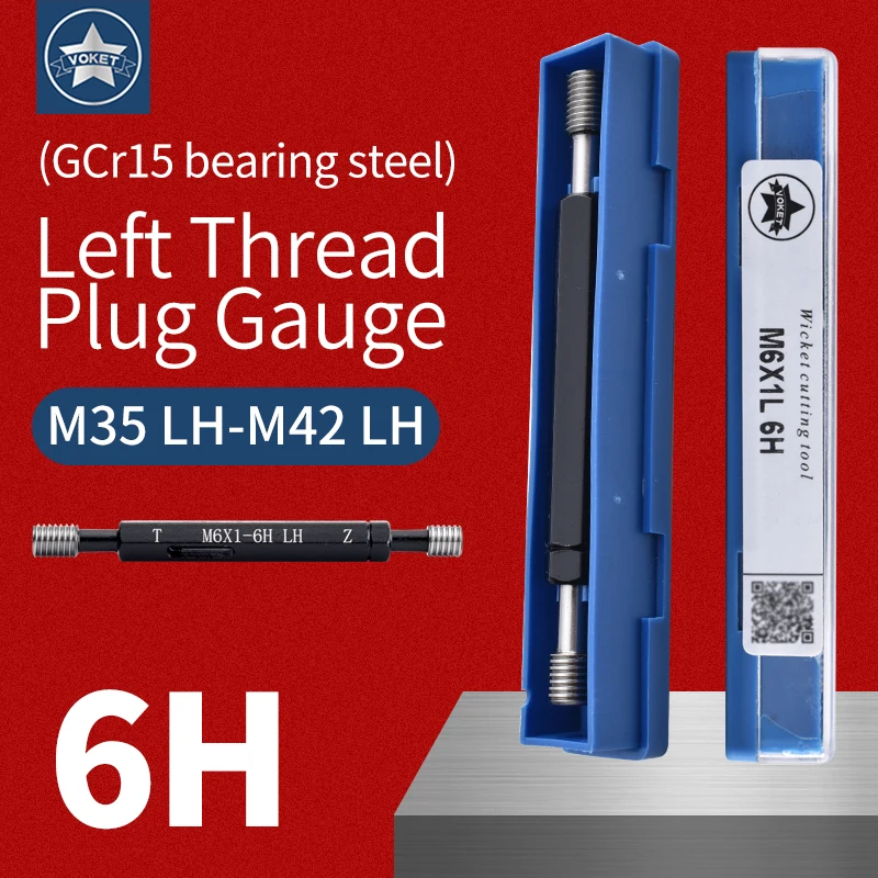 1PCS 6H M35 LH-M42 LH Steel Thread Gauge Metric Fine Left Tooth Thread Plug Gauge X0.5/0.75/1.0/1.25/1.5/2.0/3.0/4.0/4.5
1PCS 6H M35 LH-M42 LH Steel Thread Gauge Metric Fine Left Tooth Thread Plug Gauge X0.5/0.75/1.0/1.25/1.5/2.0/3.0/4.0/4.5