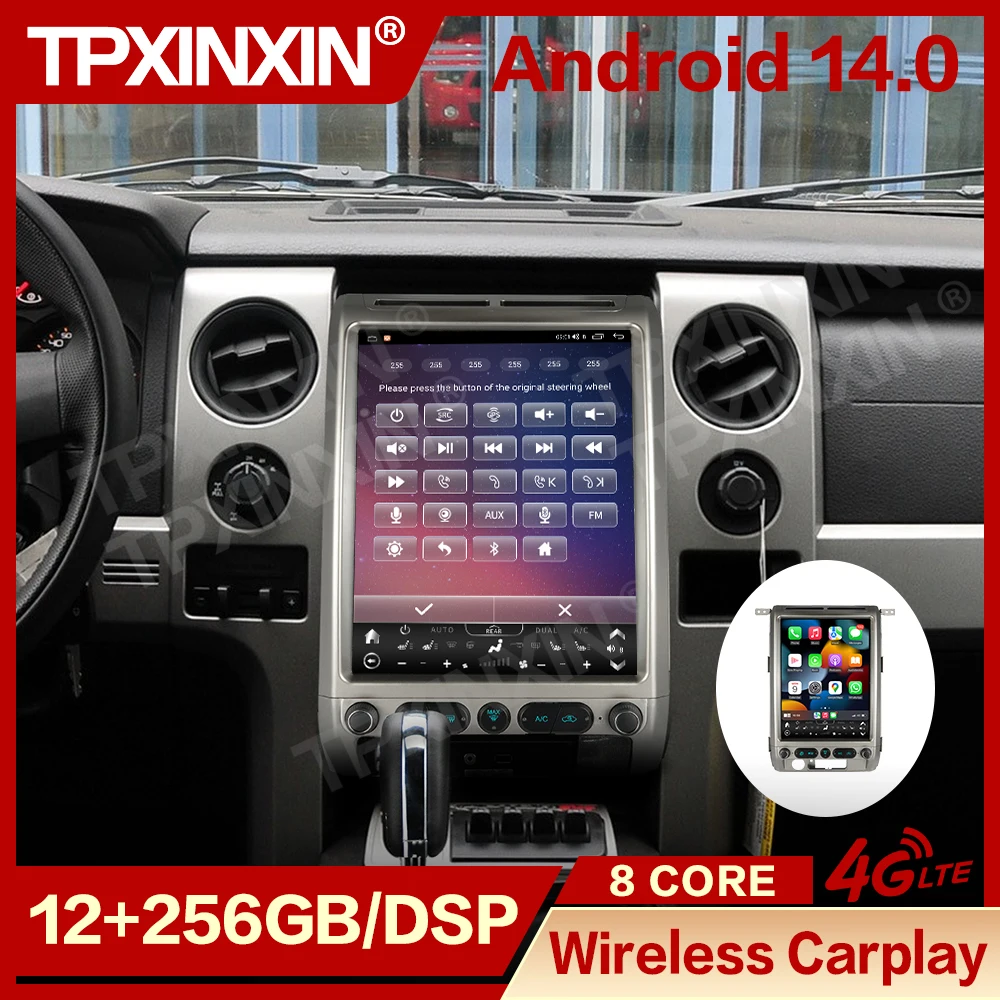 Wireless CarPlay 12.1 Android Multimedia For Ford F150 2009~2014 GPS Navigation Car Accessories Radio Stereo Receiver Head Unit
Wireless CarPlay 12.1 Android Multimedia For Ford F150 2009~2014 GPS Navigation Car Accessories Radio Stereo Receiver Head Unit