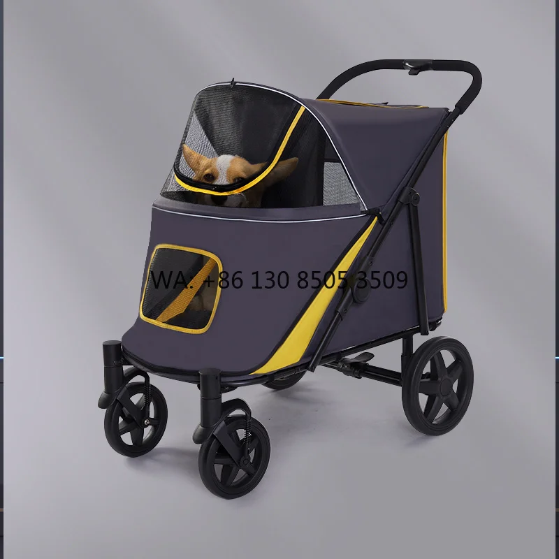 One Hand Fold up Pet Stroller Luxury Bike Dog Cart Large Pet Stroller for Dog
One Hand Fold up Pet Stroller Luxury Bike Dog Cart Large Pet Stroller for Dog