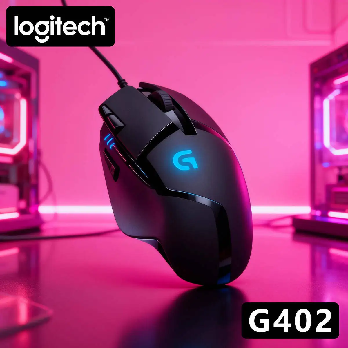 Logitech G402 Hyperion Fury Wired Mouse, Gaming, 4000 DPI, 8 Programmable Buttons, Fusion Engine, 1ms Report Rate, Ergonomic, PC
Logitech G402 Hyperion Fury Wired Mouse, Gaming, 4000 DPI, 8 Programmable Buttons, Fusion Engine, 1ms Report Rate, Ergonomic, PC