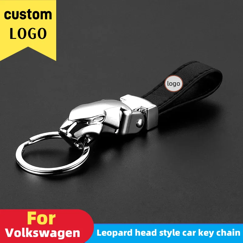 Car Styling luxury leopard head leather keychain keyring clip metal keychain keychain for Volkswagen
Car Styling luxury leopard head leather keychain keyring clip metal keychain keychain for Volkswagen