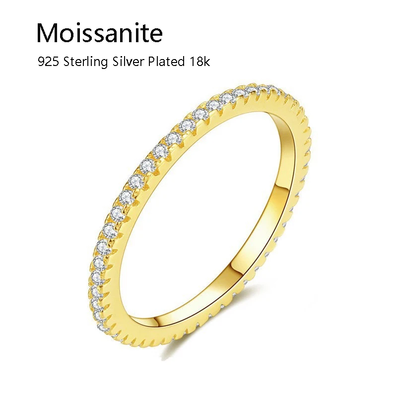 Full Moissanite 925 Sterling Silver Ring Women Plated 18K Jewellery With GRA For Wedding Party Personalized Customization Gift
Full Moissanite 925 Sterling Silver Ring Women Plated 18K Jewellery With GRA For Wedding Party Personalized Customization Gift