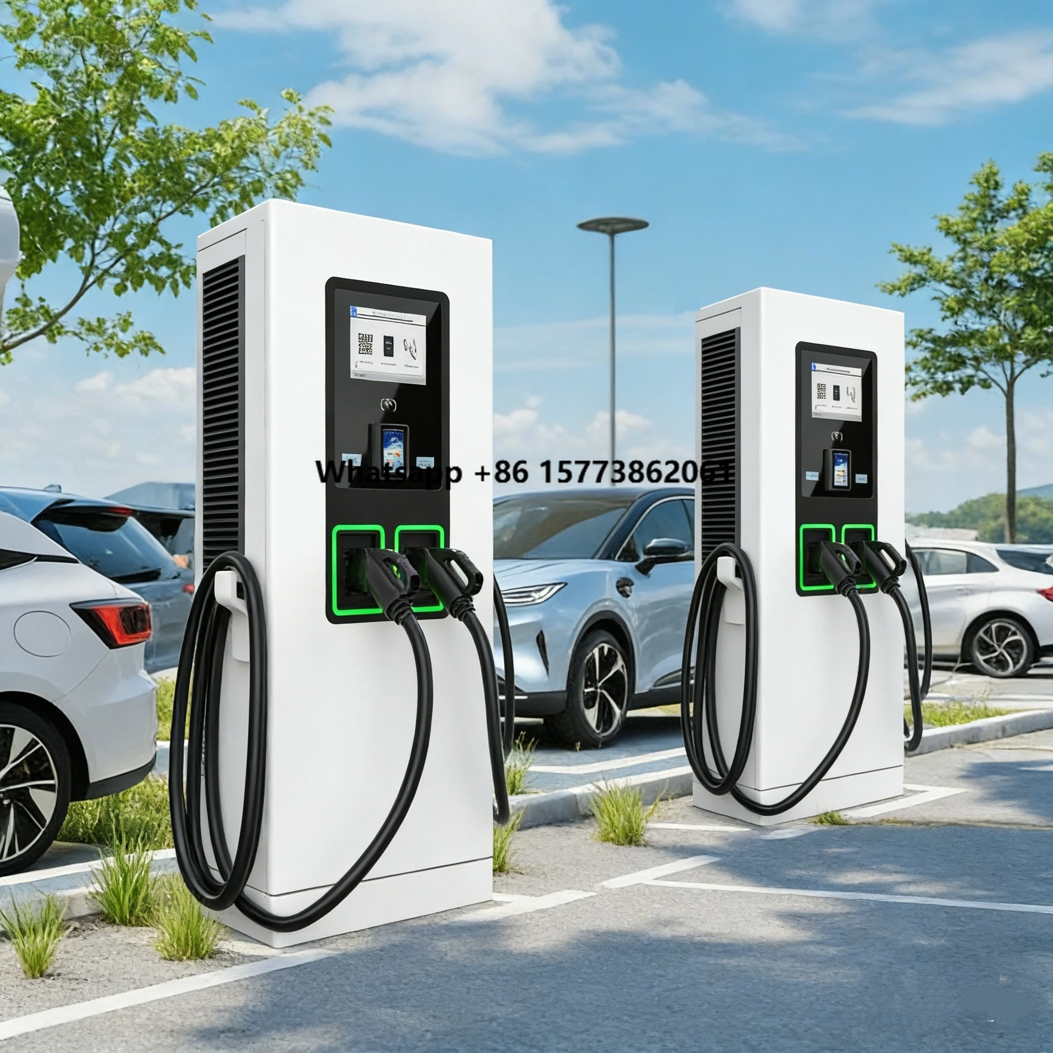 Universal 120kw 160kW DC Fast EV Charging Station 250A Phase 3 Floor-Mounted Car Charger with 5M Cable for Public Parking
Universal 120kw 160kW DC Fast EV Charging Station 250A Phase 3 Floor-Mounted Car Charger with 5M Cable for Public Parking