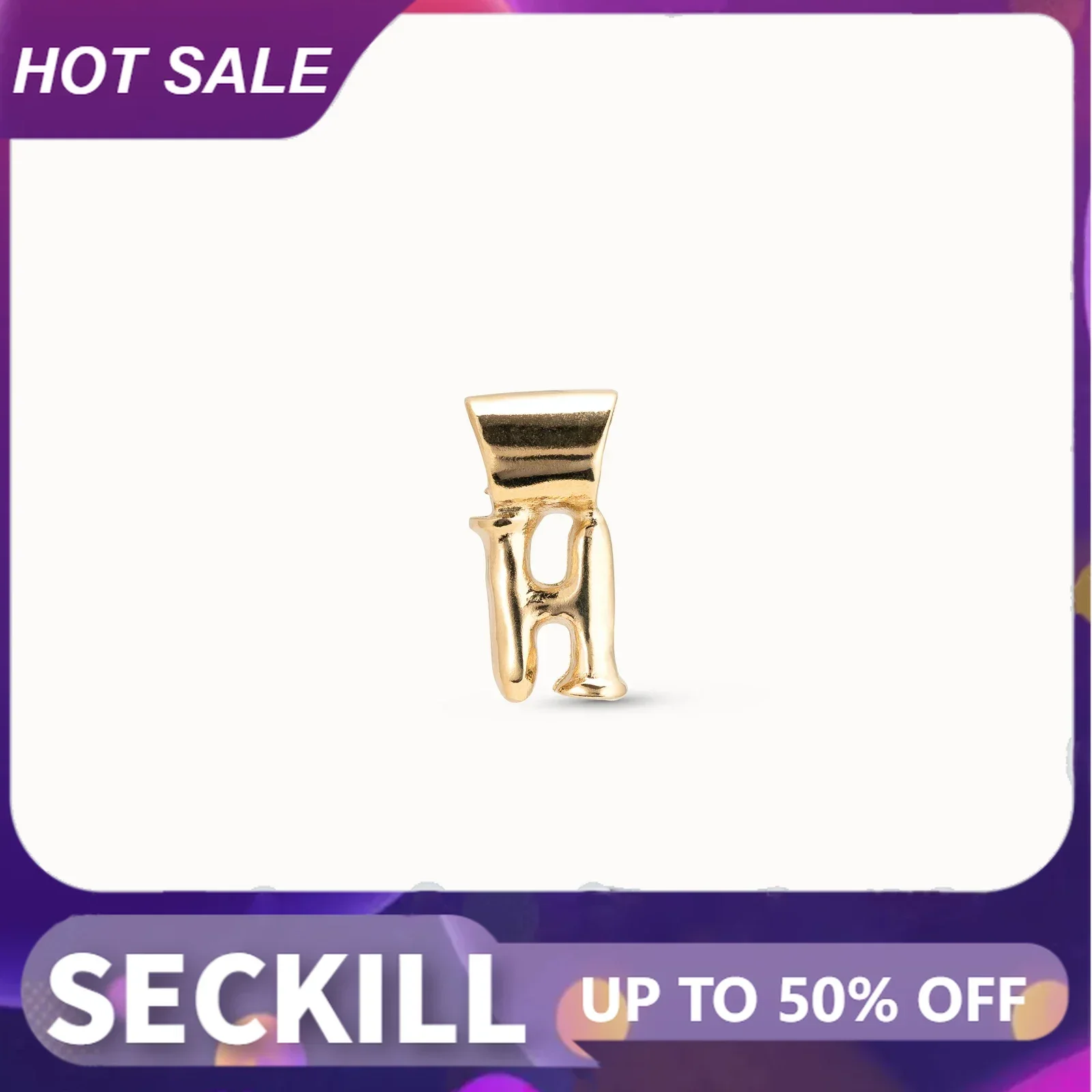 S925 of 50 14K Gold Letter H Bracelet Pendant, Necklace and Ring, Female Jewelry, DIY Accessory, Original, New Product, Gift,
S925 of 50 14K Gold Letter H Bracelet Pendant, Necklace and Ring, Female Jewelry, DIY Accessory, Original, New Product, Gift,