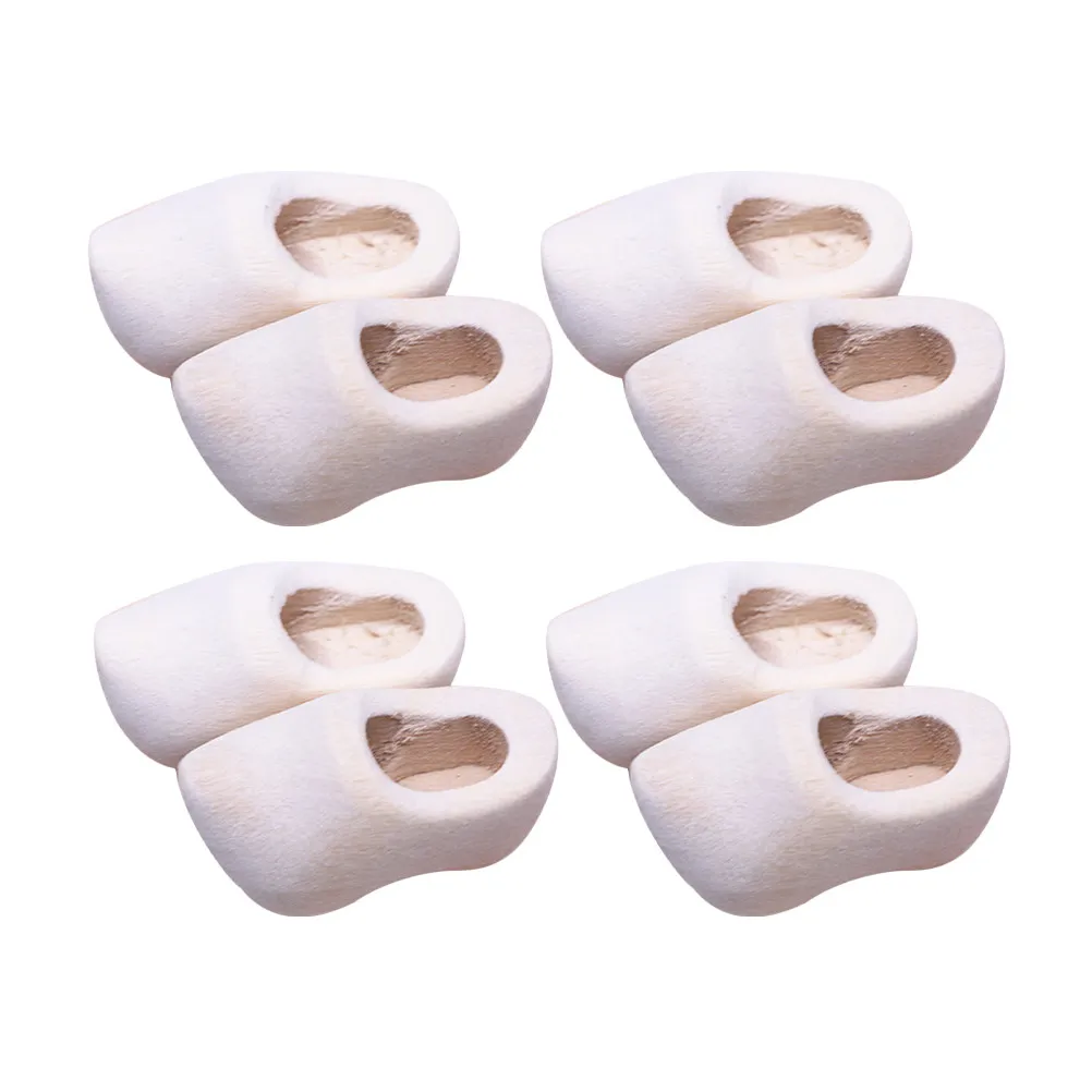 4Pairs Miniature Wooden Shoes Keychain Blank Wood Shoes DIY Craft Supply Mini House Ornament Simulation Klompen for Home Decor
4Pairs Miniature Wooden Shoes Keychain Blank Wood Shoes DIY Craft Supply Mini House Ornament Simulation Klompen for Home Decor