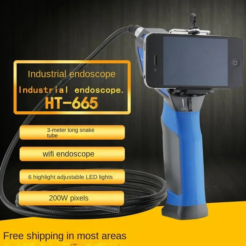Wireless WIFI endoscope 3 meters snake tube 8.5mm lens industrial endoscope pipeline inspection and maintenance instrument
Wireless WIFI endoscope 3 meters snake tube 8.5mm lens industrial endoscope pipeline inspection and maintenance instrument