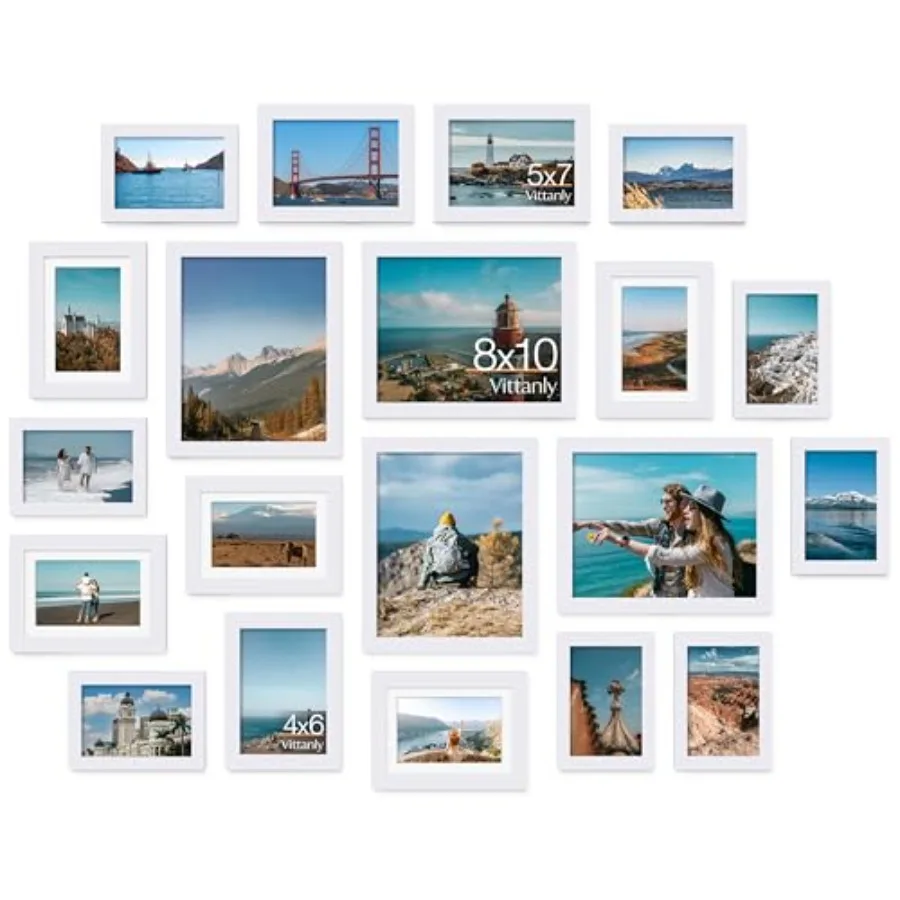Picture Frames Collage Wall Decor, Gallery Wall Frame Set with 4Pcs 8x10, 8Pcs 5x7 and 8Pcs 4x6 Photo Frames, Picture Frame Set
Picture Frames Collage Wall Decor, Gallery Wall Frame Set with 4Pcs 8x10, 8Pcs 5x7 and 8Pcs 4x6 Photo Frames, Picture Frame Set