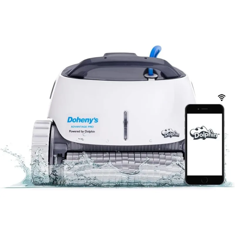 Dolphin Advantage Pro Wi-Fi Automatic Robotic Pool Vacuum Cleaner, 1-Hour Quick Clean, Waterline Scrubber Brush
Dolphin Advantage Pro Wi-Fi Automatic Robotic Pool Vacuum Cleaner, 1-Hour Quick Clean, Waterline Scrubber Brush