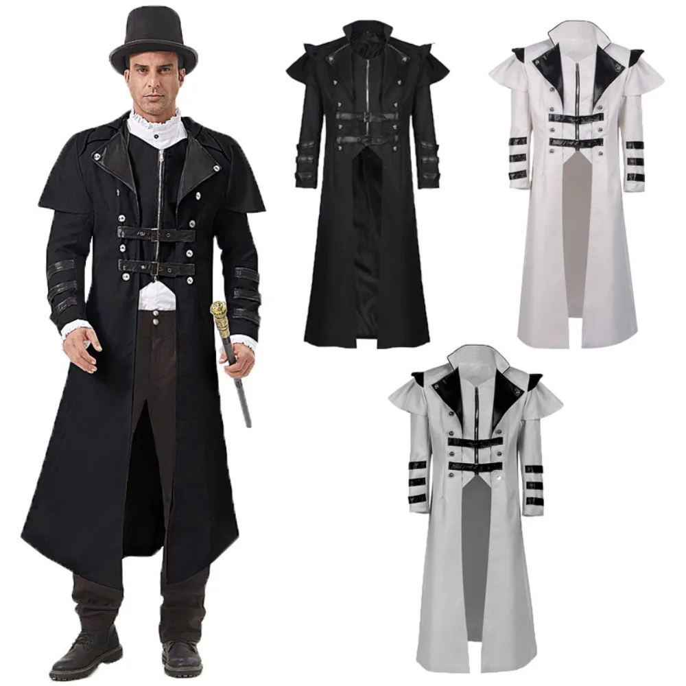New Halloween Medieval Trench Coat - Banquet Style (Zipper Slit + Jacquard Brocade, Stage Performance)
New Halloween Medieval Trench Coat - Banquet Style (Zipper Slit + Jacquard Brocade, Stage Performance)