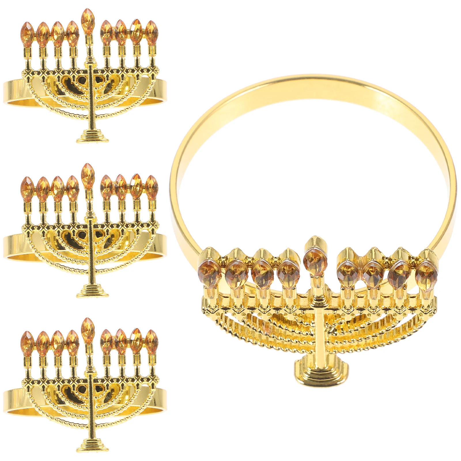 4Pcs Shaped Napkin Rings Hanukkah Theme Alloy Clasps for Dining Table Decoration Holiday Party Napkin Holders Serviette Buckles
4Pcs Shaped Napkin Rings Hanukkah Theme Alloy Clasps for Dining Table Decoration Holiday Party Napkin Holders Serviette Buckles