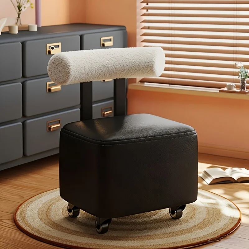 Shearling Backrest Rolling Office Chair, Movable Home Office Chair with Wheels, Lazy Backrest Chair for Living Room & Bedroom, Ergonomic Design for Comfortable Lumbar Support
Shearling Backrest Rolling Office Chair, Movable Home Office Chair with Wheels, Lazy Backrest Chair for Living Room & Bedroom, Ergonomic Design for Comfortable Lumbar Support