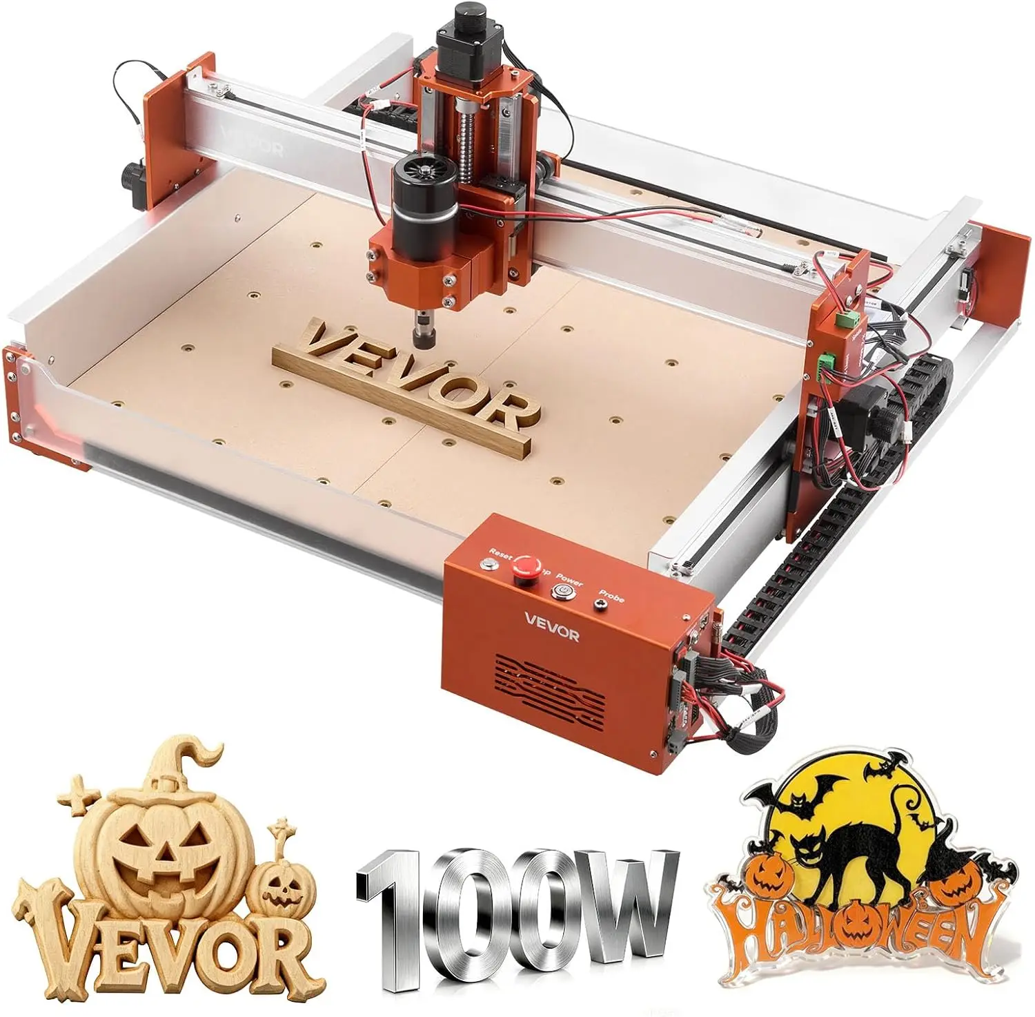 CNC Router Machine, 100W Spindle, 3-Axis Wood Engraving Milling Machine, with 15.75 x 15.75 x 3.74 in Working Area, Linear Rail,
CNC Router Machine, 100W Spindle, 3-Axis Wood Engraving Milling Machine, with 15.75 x 15.75 x 3.74 in Working Area, Linear Rail,