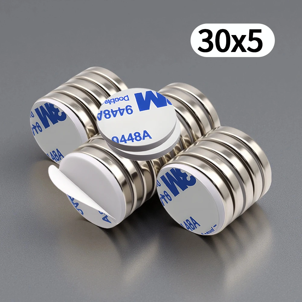 30x5mm Super Powerful Round Neodymium Magnet With double-sided adhesive Magnet N35 Strong Permanent Magnetic imanes
30x5mm Super Powerful Round Neodymium Magnet With double-sided adhesive Magnet N35 Strong Permanent Magnetic imanes