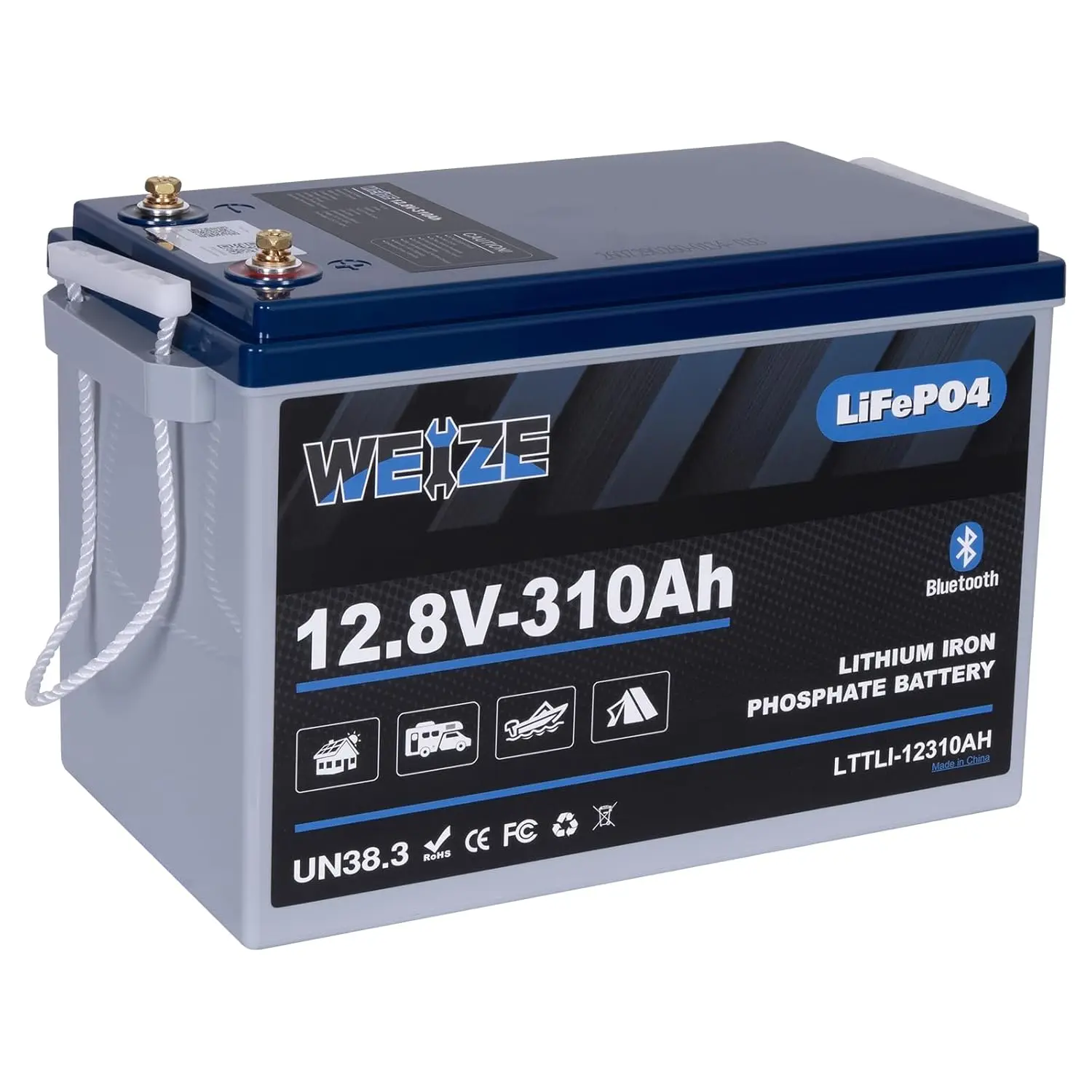 12V 310Ah Bluetooth LiFePO4 Li Battery 200A BMS Cold-Proof Deep Cycle 600A/5S Marine Solar RV Off Grid, Customized
12V 310Ah Bluetooth LiFePO4 Li Battery 200A BMS Cold-Proof Deep Cycle 600A/5S Marine Solar RV Off Grid, Customized