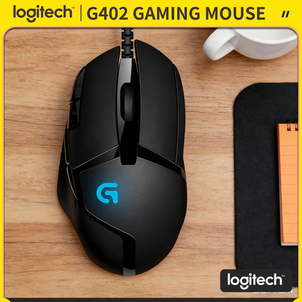 Logitech G402 Gaming Mouse Wired 4000 DPI 8 Buttons 1ms Response Ergonomic for PC Windows Gaming Gamer
Logitech G402 Gaming Mouse Wired 4000 DPI 8 Buttons 1ms Response Ergonomic for PC Windows Gaming Gamer