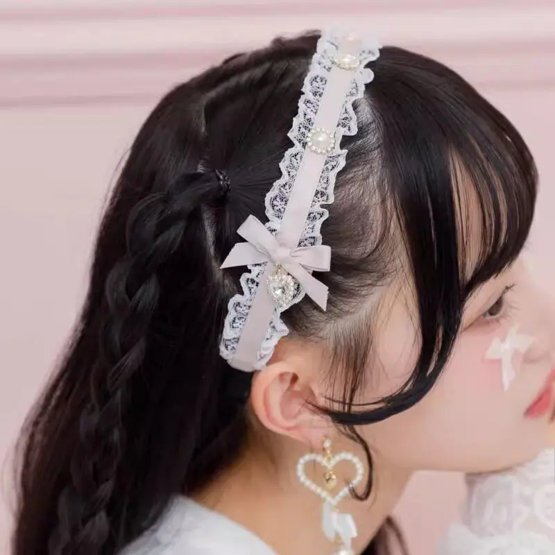 Повязка на голову для девочек в стиле Харадзюку, аксессуар для волос в стиле Y2K с готическим кружевом Лолита, ручной работы, в стиле стимпанк, с бантом
Повязка на голову для девочек в стиле Харадзюку, аксессуар для волос в стиле Y2K с готическим кружевом Лолита, ручной работы, в стиле стимпанк, с бантом