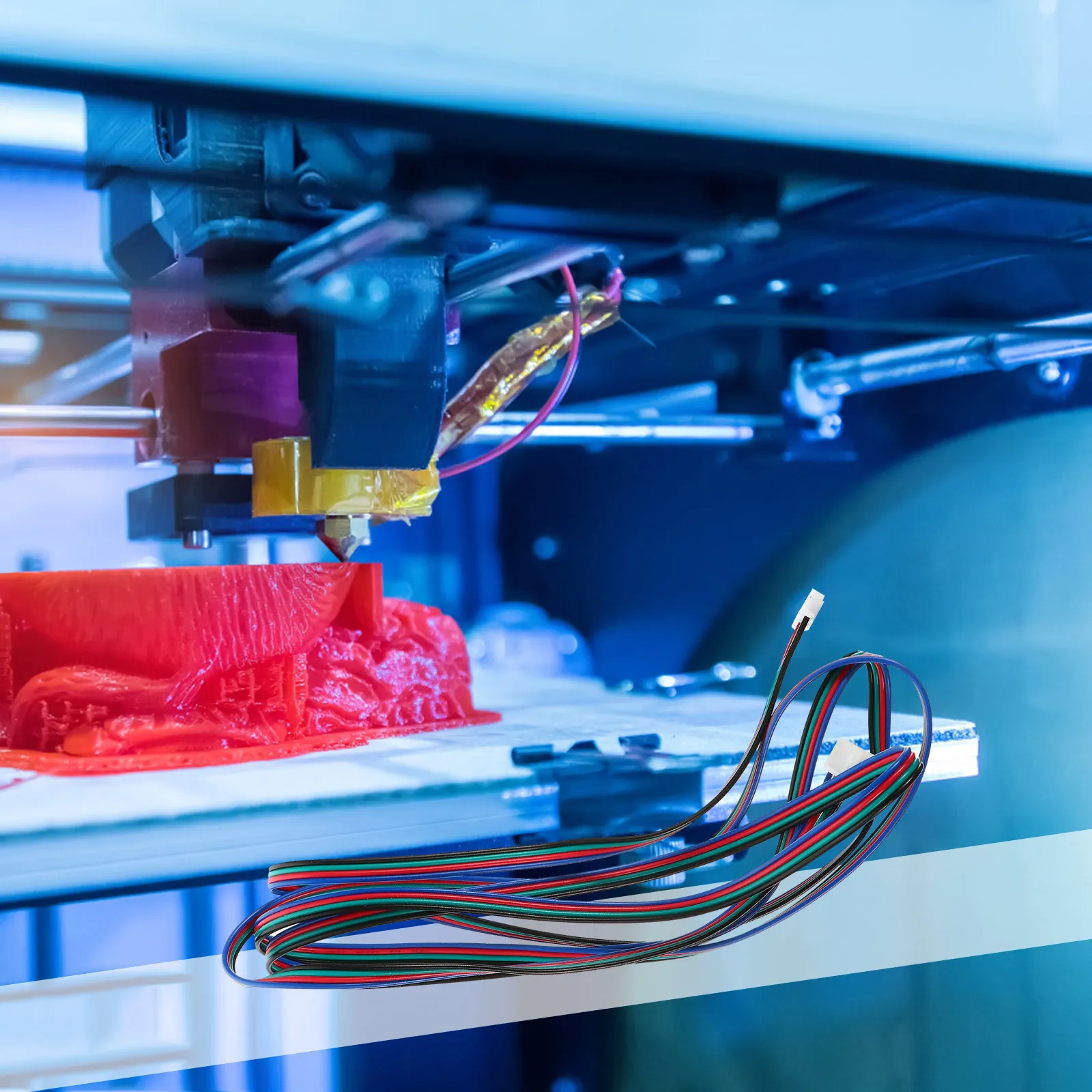 Комплект из 5 кабелей для шагового двигателя (1,5 м) с белыми разъемами, совместимые с платами Ramps, для 3D-принтеров
Комплект из 5 кабелей для шагового двигателя (1,5 м) с белыми разъемами, совместимые с платами Ramps, для 3D-принтеров