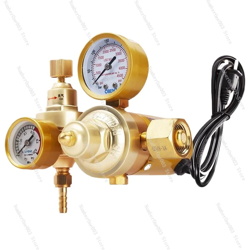 CO2 Two Welding Machine Welding Gun Carbon Dioxide Gas OBC-315B Pressure Gauge Pressure Reducing Valve Excellent
CO2 Two Welding Machine Welding Gun Carbon Dioxide Gas OBC-315B Pressure Gauge Pressure Reducing Valve Excellent