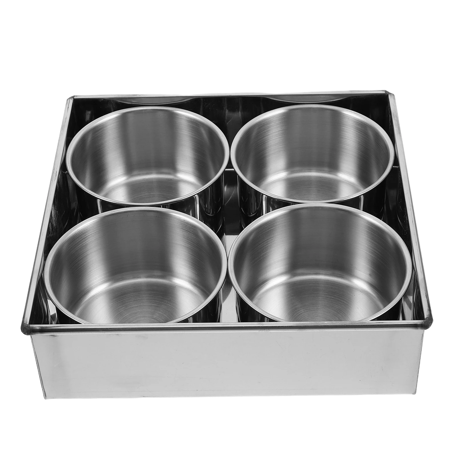 4 Compartment Stainless Steel Spice Box Sauce Condiment Storage Container Airtight Lid Kitchen Household ganization Silver Bin
4 Compartment Stainless Steel Spice Box Sauce Condiment Storage Container Airtight Lid Kitchen Household ganization Silver Bin