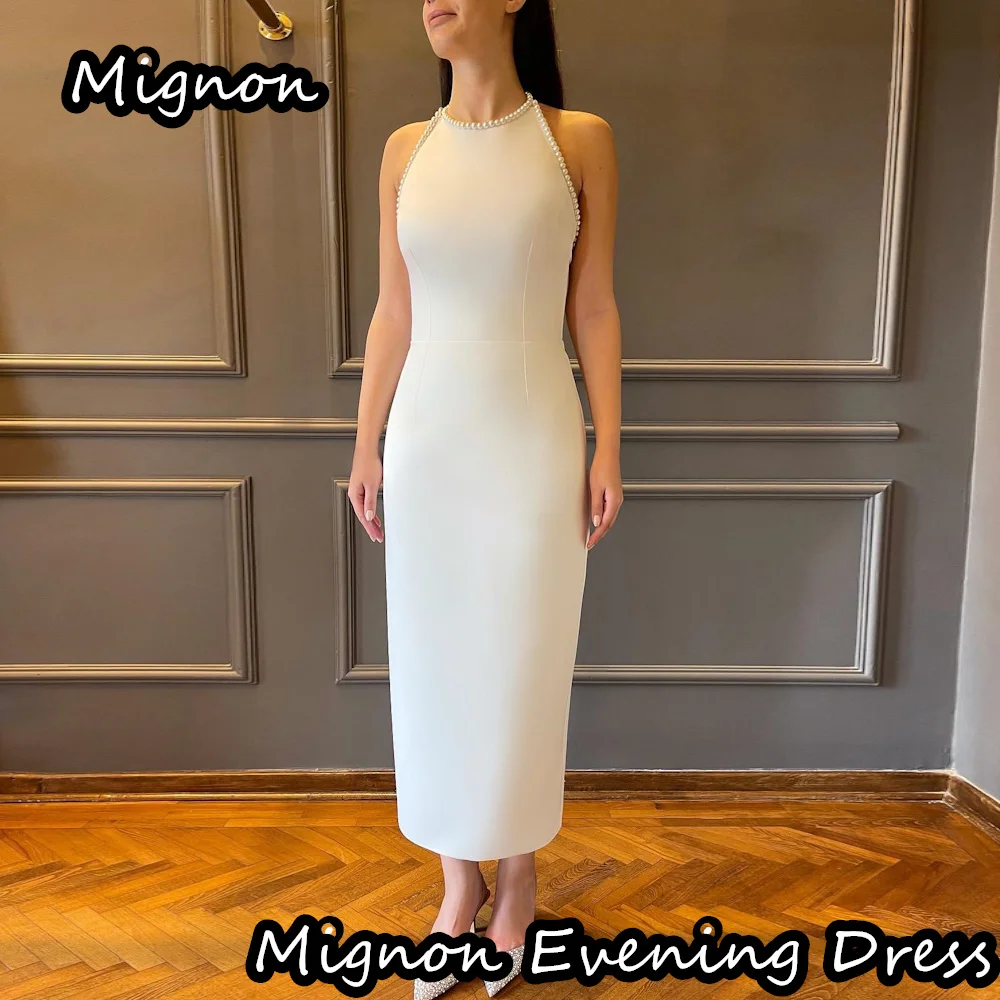 Mignon Satin Mermaid O-neck Beading Formal Prom Gown Ankle Length luxury Evening Formal Elegant Party Dress for Women 2024
Mignon Satin Mermaid O-neck Beading Formal Prom Gown Ankle Length luxury Evening Formal Elegant Party Dress for Women 2024