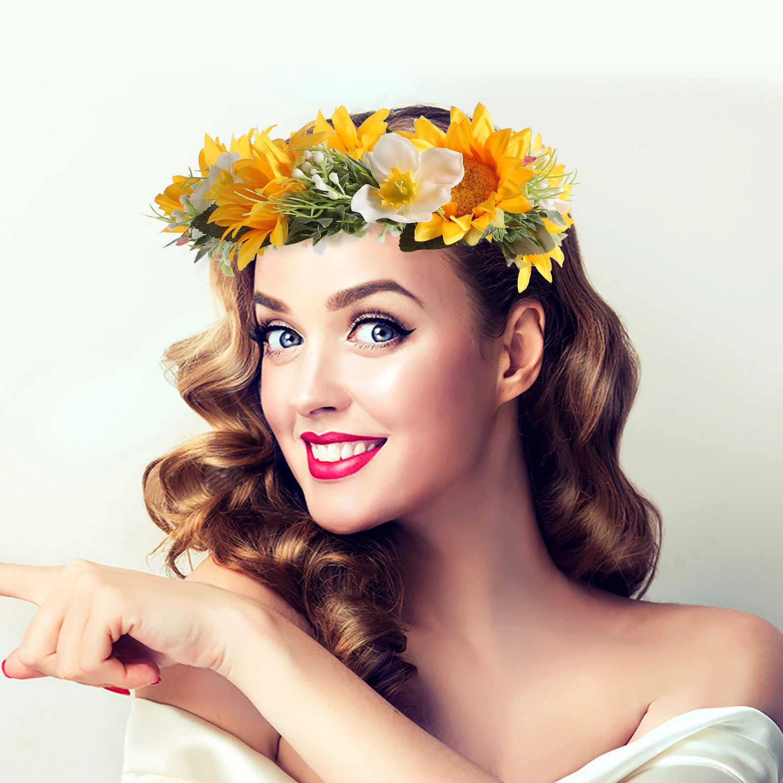Sunflower Hair Accessories Wedding Headpiece Bridal Headband Women Headbands Vibrant Pattern
Sunflower Hair Accessories Wedding Headpiece Bridal Headband Women Headbands Vibrant Pattern