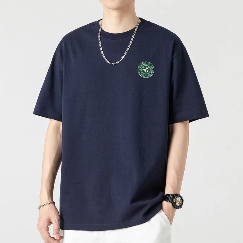 Cotton Short-Sleeved T-Shirt Men's Summer Casual Tide Bottoming Shirt Loose Cotton Body Shirt 2025 New Large Size Men's T-Shirt
Cotton Short-Sleeved T-Shirt Men's Summer Casual Tide Bottoming Shirt Loose Cotton Body Shirt 2025 New Large Size Men's T-Shirt