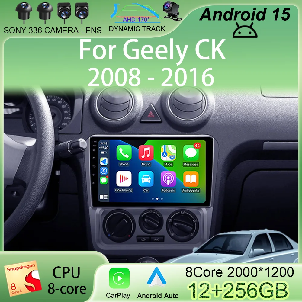 Auto Car Radio Android 15 For Geely CK 2008 - 2016 QLED AI Voice Multimedia Player GPS Bluetooth USB Carplay Stereo NO 2 Din
Auto Car Radio Android 15 For Geely CK 2008 - 2016 QLED AI Voice Multimedia Player GPS Bluetooth USB Carplay Stereo NO 2 Din