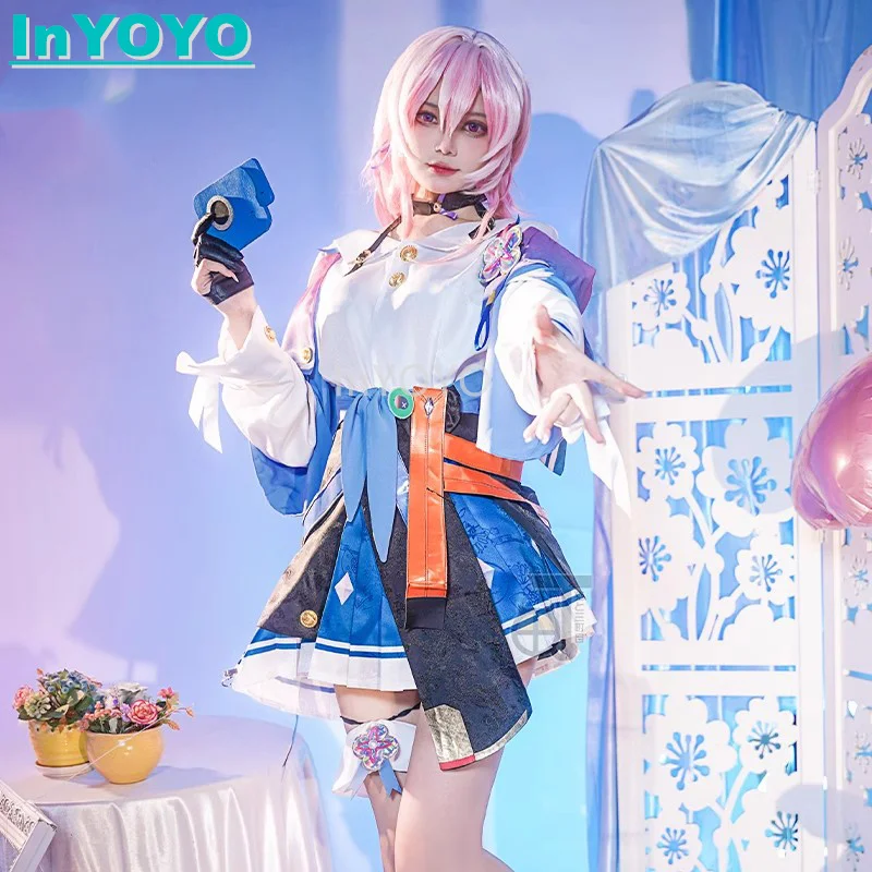 Костюм для косплея 7 марта InYOYO Honkai: Star Rail, полный комплект, игровой костюм, Униформа, топ, юбка, ролевые игры, одежда для Хэллоуина
Костюм для косплея 7 марта InYOYO Honkai: Star Rail, полный комплект, игровой костюм, Униформа, топ, юбка, ролевые игры, одежда для Хэллоуина
