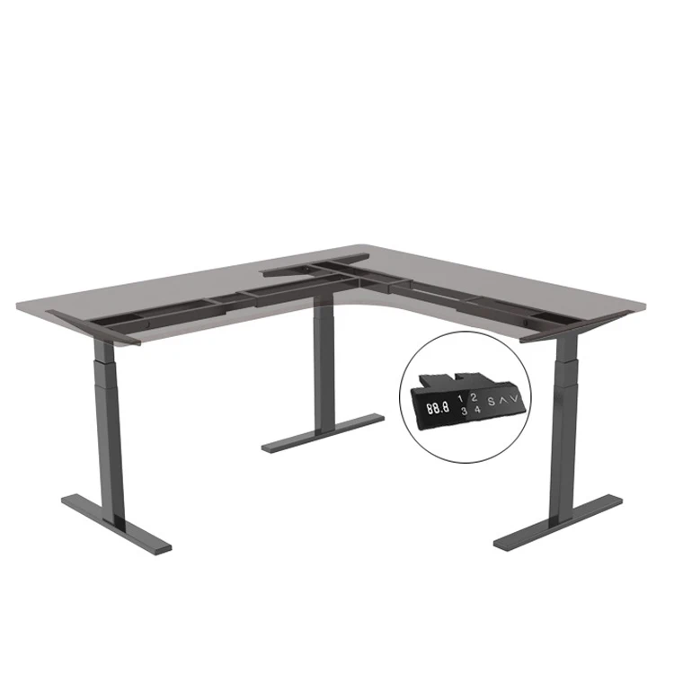 Electric CornerHeight Adjustable Standing Desk 2025 Hot Sale L Shape 3 Legs 3 Motors Stand Tables Frame
Electric CornerHeight Adjustable Standing Desk 2025 Hot Sale L Shape 3 Legs 3 Motors Stand Tables Frame