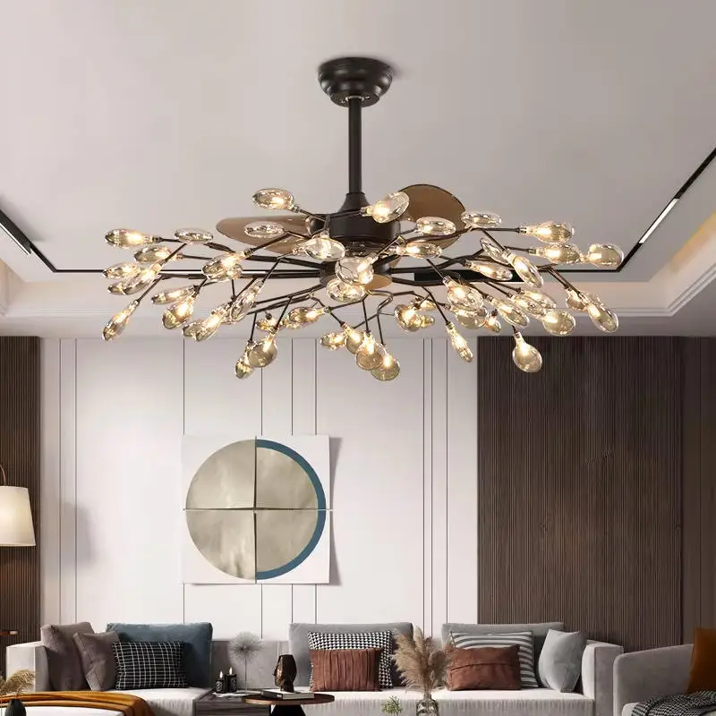 Modern Minimalist Starry Sky Ceiling Fan Light Electric Home Bedroom Living Room Pendant Lighting Restaurant Decor
Modern Minimalist Starry Sky Ceiling Fan Light Electric Home Bedroom Living Room Pendant Lighting Restaurant Decor