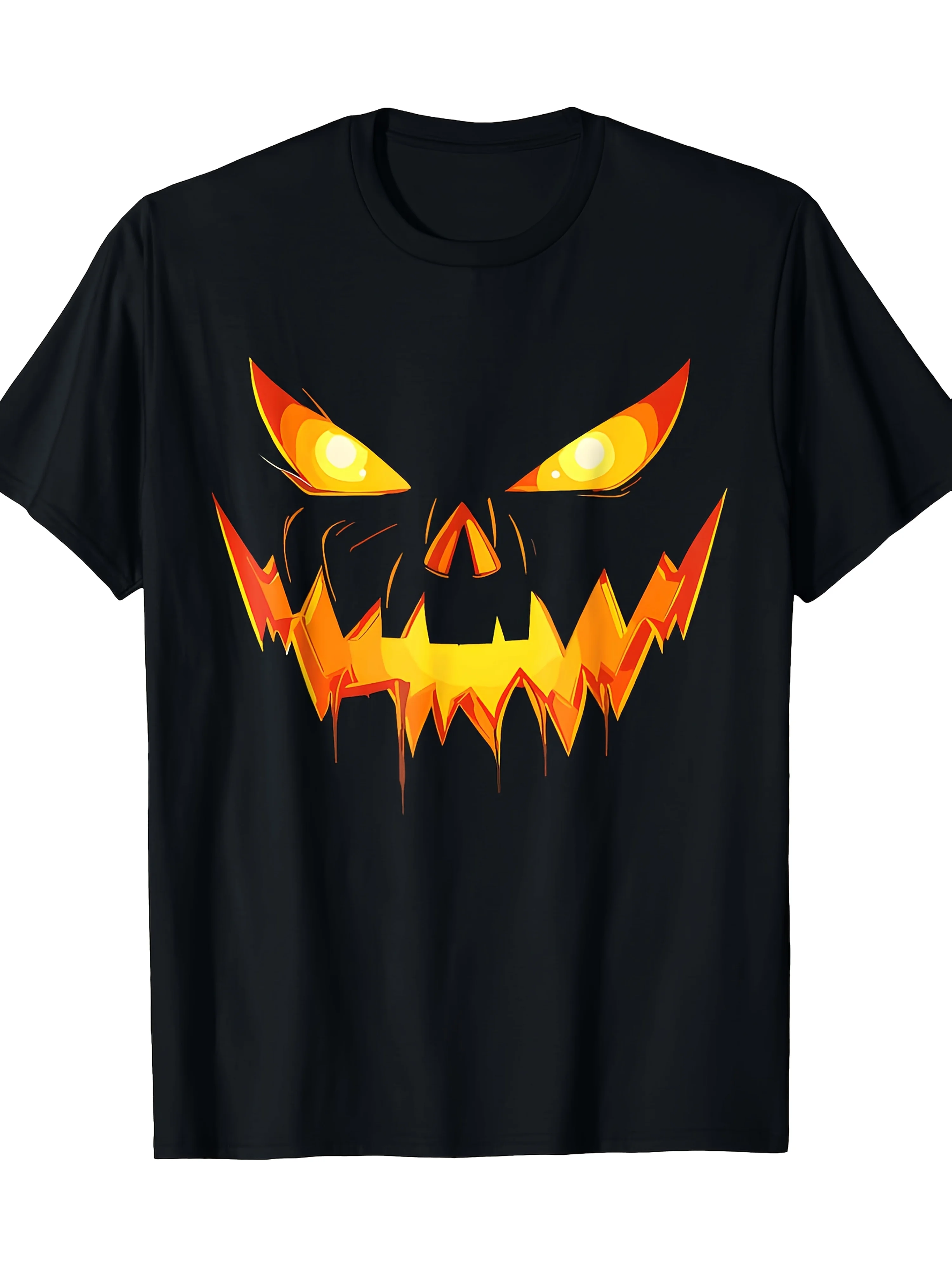 Men's Wild Halloween Lantern T-Shirt - Evil Souls' Glitter Eyes and Jagged Mouth Pumpkin Face Print, Soft Comfortable Blend
Men's Wild Halloween Lantern T-Shirt - Evil Souls' Glitter Eyes and Jagged Mouth Pumpkin Face Print, Soft Comfortable Blend