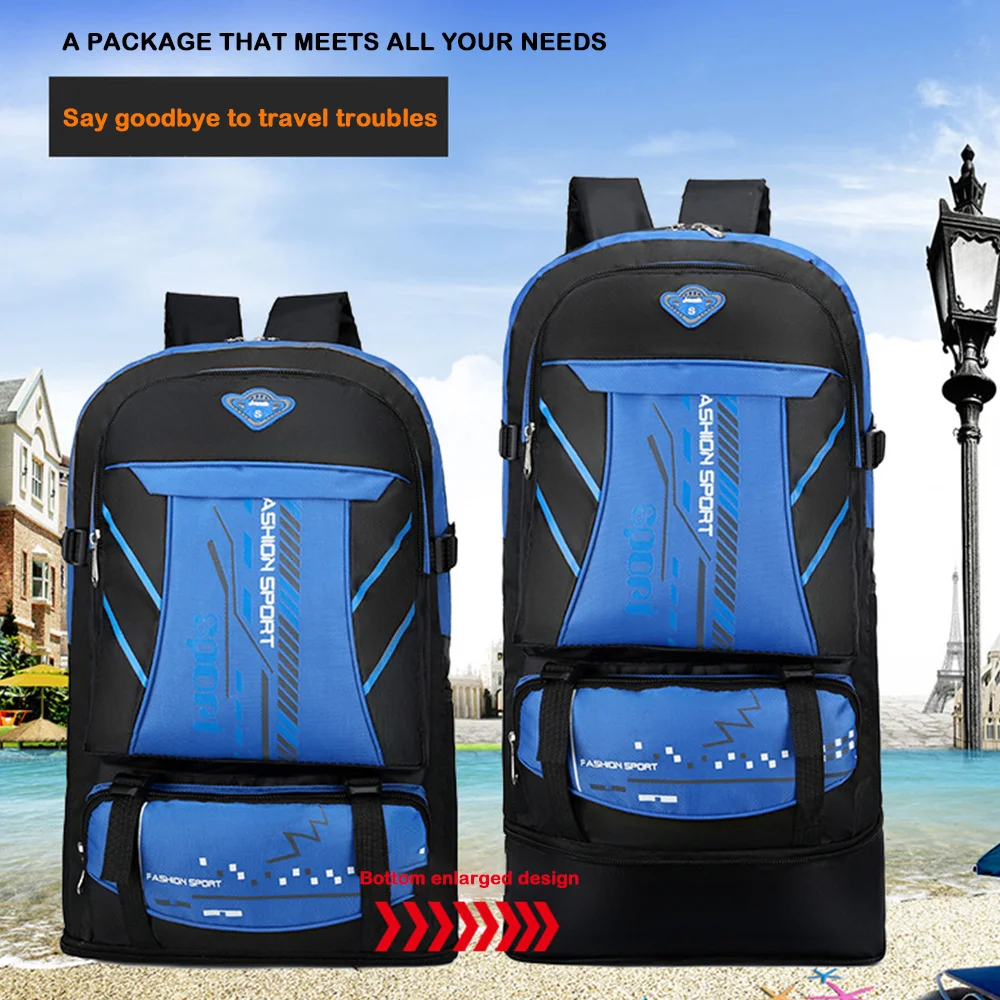 2025 65L Backpack Waterproof Oxford Cloth Luggage Backpack Large Capacity Wear-resistant Travel Bag Sports
2025 65L Backpack Waterproof Oxford Cloth Luggage Backpack Large Capacity Wear-resistant Travel Bag Sports