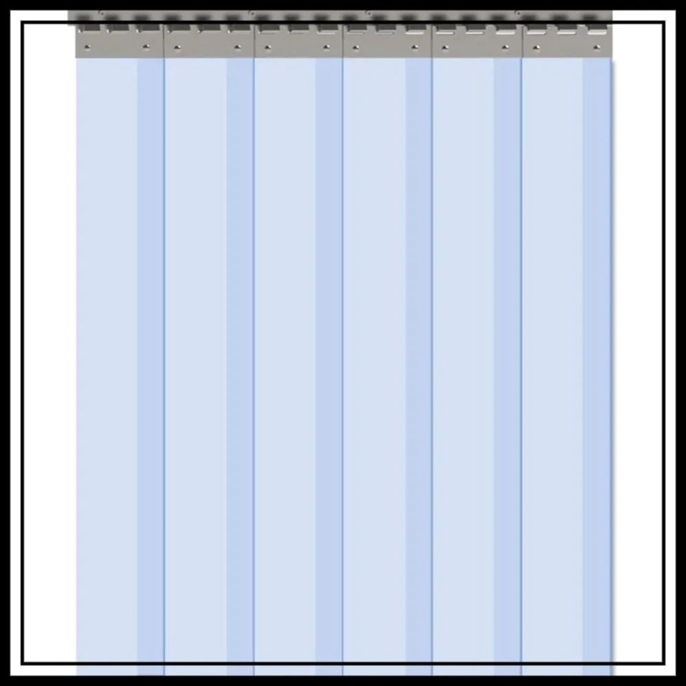 6 Pcs Clear PVC Strip Curtain for Walk-in Freezer, 84x36 Inch, 0.08 Thick, 56% Overlap, 3x7 Door
6 Pcs Clear PVC Strip Curtain for Walk-in Freezer, 84x36 Inch, 0.08 Thick, 56% Overlap, 3x7 Door