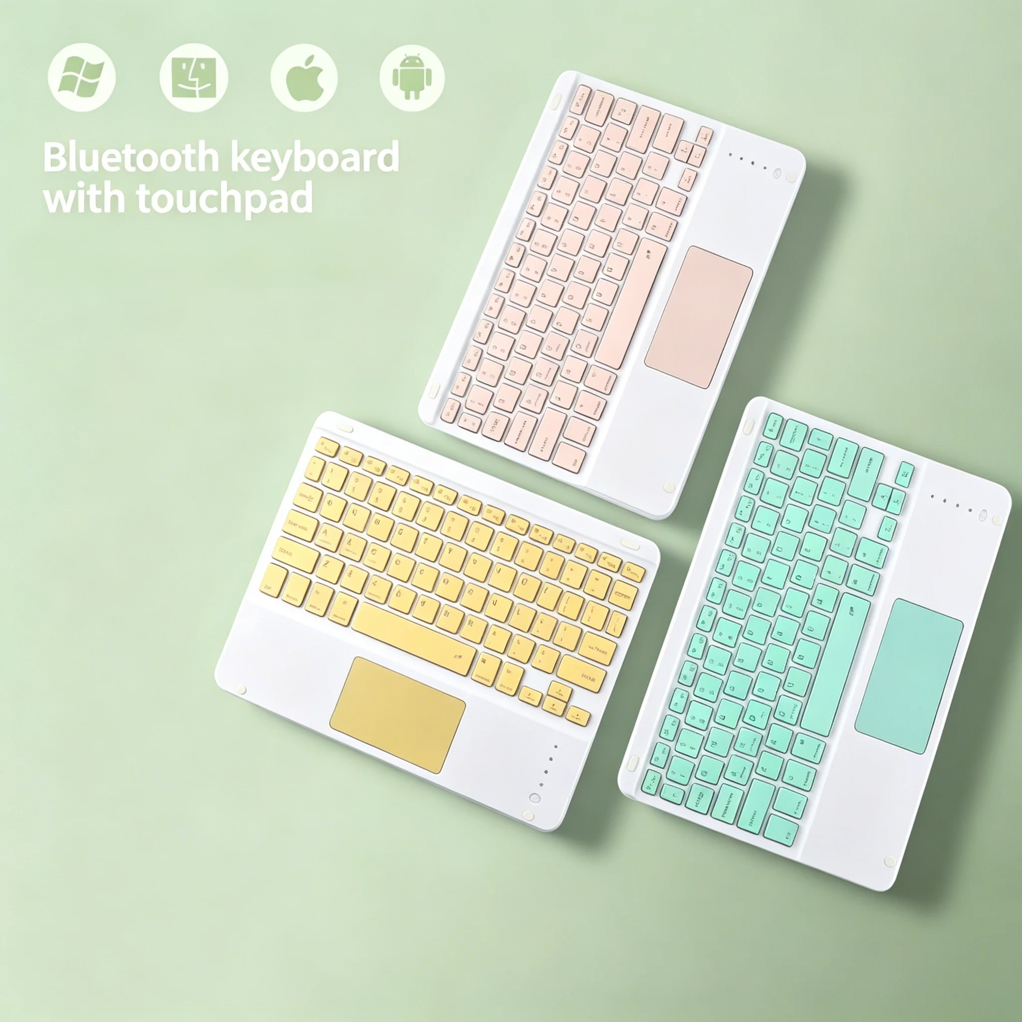 Hot Selling 10 Inch Wireless Touch Bluetooth Keyboard, Compatible With Multiple Systems, Lightweight, Portable, Rechargeable
Hot Selling 10 Inch Wireless Touch Bluetooth Keyboard, Compatible With Multiple Systems, Lightweight, Portable, Rechargeable