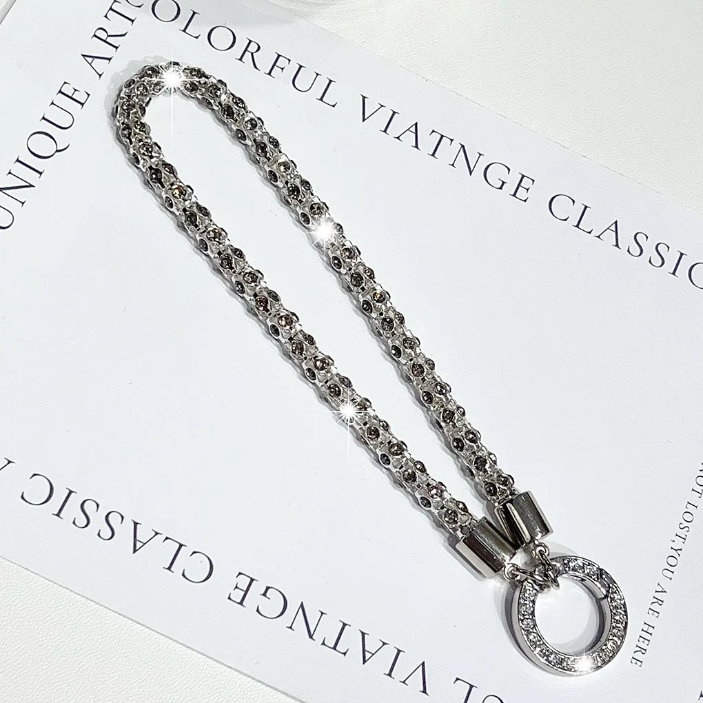 Rhinestone Phone Chain Lanyard Phone Crystal Wrist Strap Keychain Metal Hanging Chain Short Crystal Wrist Chain
Rhinestone Phone Chain Lanyard Phone Crystal Wrist Strap Keychain Metal Hanging Chain Short Crystal Wrist Chain