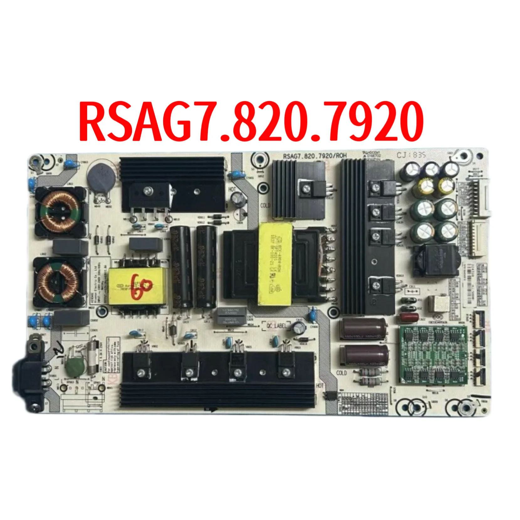Проверьте оригинальную плату питания Hisense HZ60U7A HZ65U7A RSAG7.820.7920.
Проверьте оригинальную плату питания Hisense HZ60U7A HZ65U7A RSAG7.820.7920.