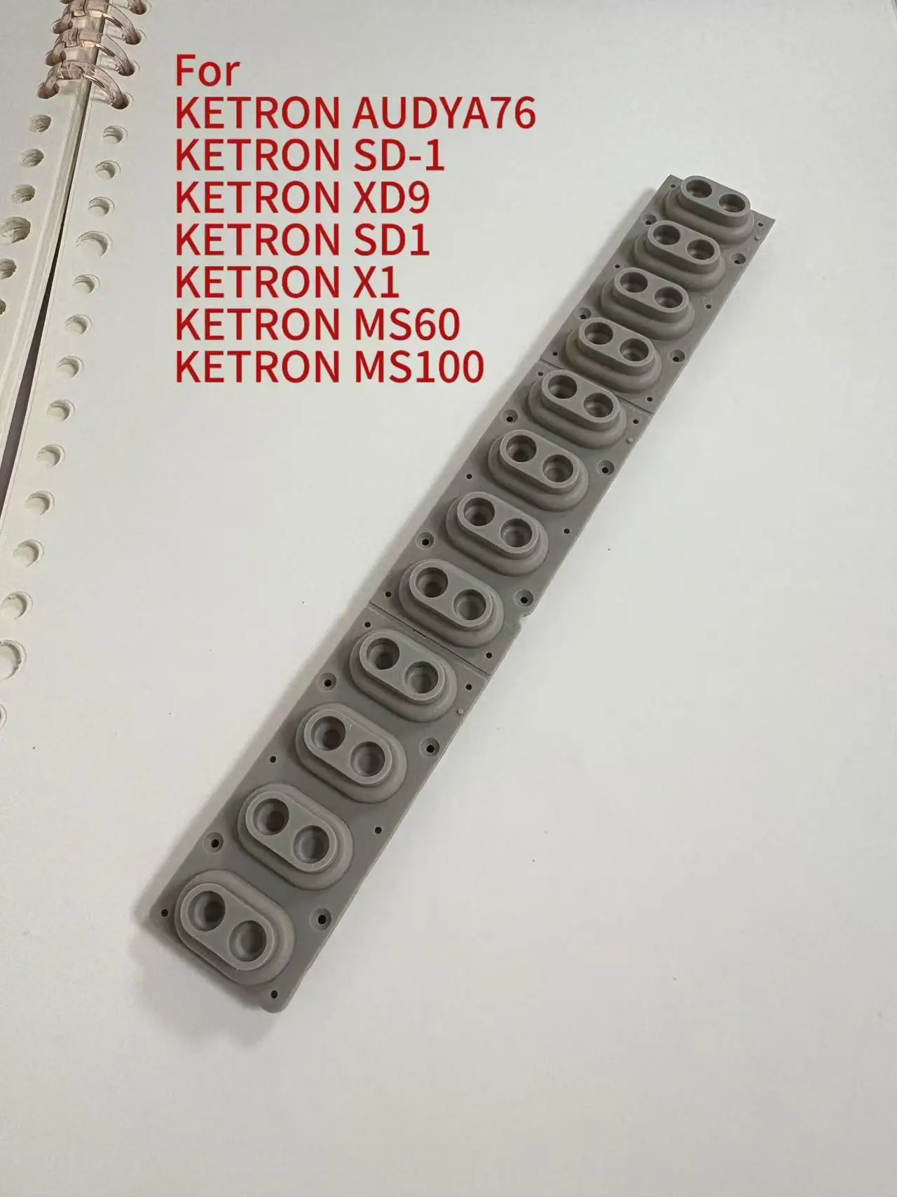 Conductive Rubber Strip For Korg KETRON AUDYA76 SD-1 XD9 SD1 X1 MS60 MS100 (1pcs)
Conductive Rubber Strip For Korg KETRON AUDYA76 SD-1 XD9 SD1 X1 MS60 MS100 (1pcs)
